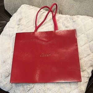 Cartier red paper gift shopping bag